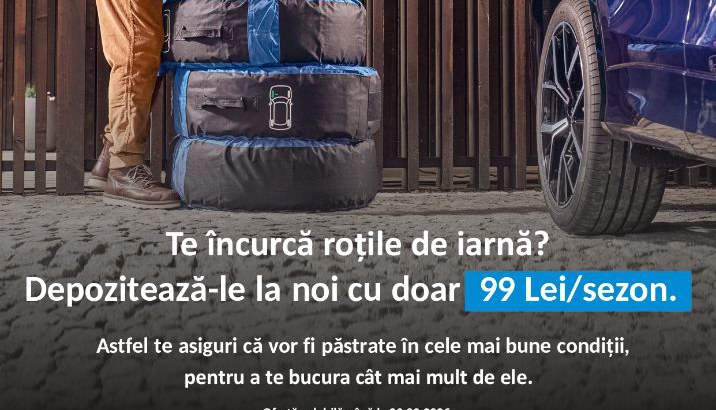 Nu ai unde să depozitezi roțile de sezon? Avem soluția perfectă pentru tine! 🔧