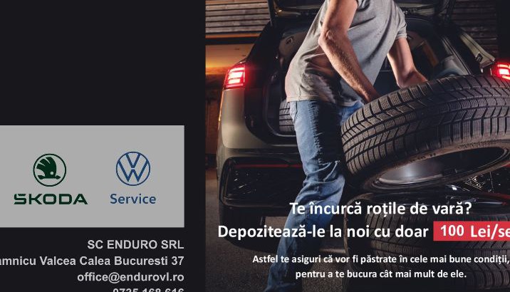 Depoziteaza rotile de vara cu doar 100 LEI/Sezon la ENDURO