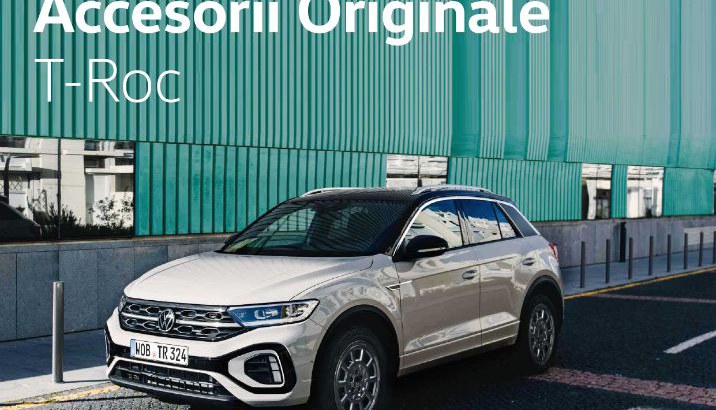 Personalizează-ți automobilul cu accesoriile originale pentru Volkswagen T-Roc la Enduro VW Service Ramnicu Valcea