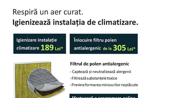 Respira un aer curat. Igienizeaza instalatia de climatizare la ENDURO