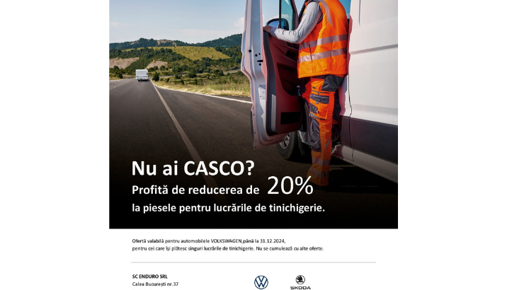 Dacă nu ai CASCO, profită de reducere la piesele pentru lucrările de tinichigerie