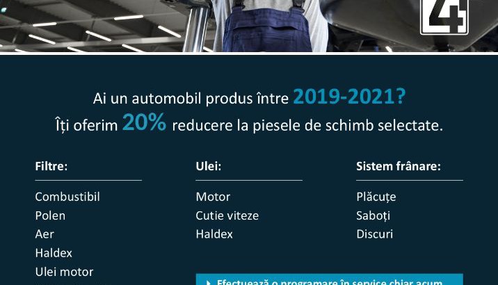 Stiai ca la ENDURO, daca ai un autoturism VW produs intre 2019-2021 ai reducere 20% la piesele de schimb selectate?