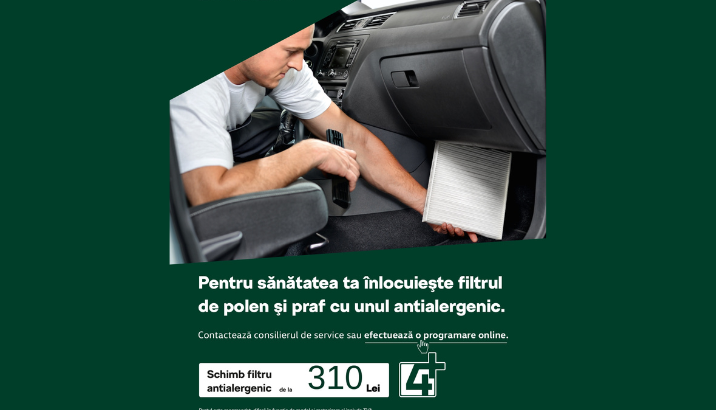 Pentru sănătatea ta înlocuiește filtrul de polen și praf cu unul antialergenic